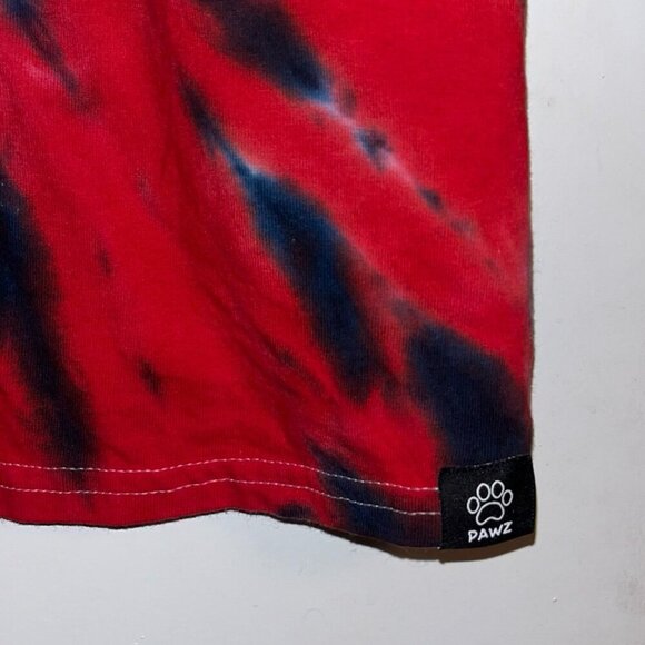 Red White and Blue Tie Dye Dog Mom Graphic Tee Size 3xl - Picture 4 of 5